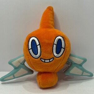 Pokemon Center Rotom Plush 6" Orange Electric Ghost Type Toy 2021